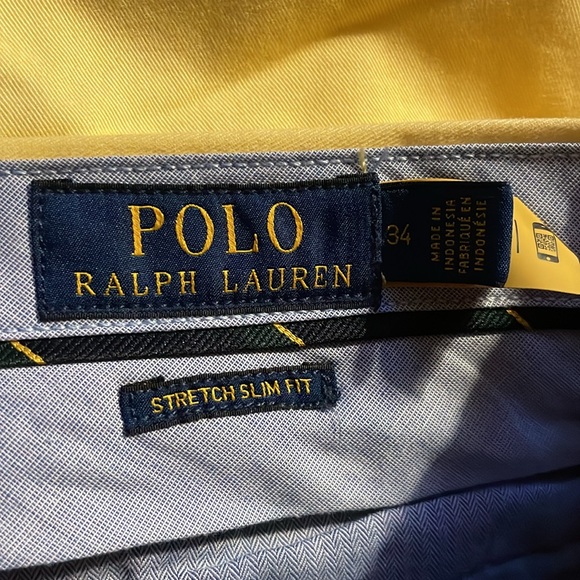 Size 34 - Ralph Lauren Men’s Chino 9inch Soft Yellow Shorts - Picture 2 of 3